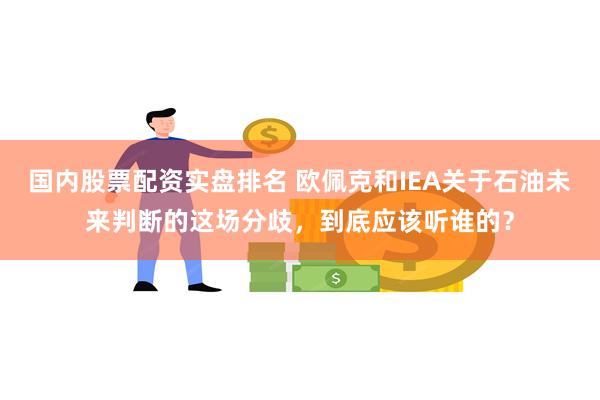 国内股票配资实盘排名 欧佩克和IEA关于石油未来判断的这场分歧，到底应该听谁的？