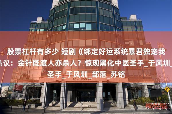 股票杠杆有多少 短剧《绑定好运系统暴君独宠我一人》引热议：金针既渡人亦杀人？惊现黑化中医圣手_于风圳_部落_苏铭